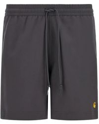 Carhartt - Chase Logo-Embroidered Swim Shorts - Lyst