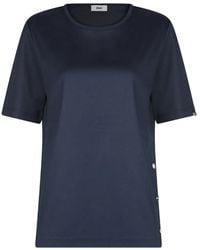 Herno - Button-Detail T-Shirt - Lyst