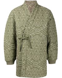 Maharishi - Reversible Padded Wrap Jacket - Lyst