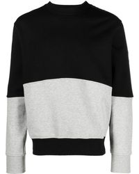 Versace - Logo-tape Colour-block Sweatshirt - Lyst