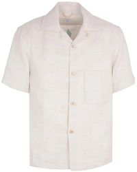 Eleventy - Paisley-Patterned Short-Sleeve Shirt - Lyst
