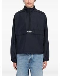 Stussy - Veste À Logo Imprimé À Zip Partiel - Lyst