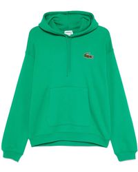 Lacoste - Crocodile-Patch Hoodie - Lyst