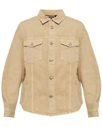 Palm Angels - Logo-Print Denim Shirt Jacket - Lyst