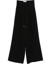 Nanushka - High-Waist Belt Trousers - Lyst