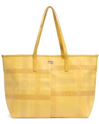 Bimba Y Lola - Large Tartan Shopper Bag - Lyst