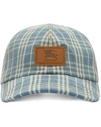 Burberry - Check Baseballkappe Aus Jacquard - Lyst