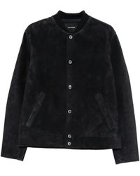 Yves Salomon - Suede Leather Jacket - Lyst