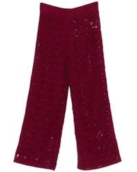 Bompard - Crocheted Elasticated-Waist Trousers - Lyst