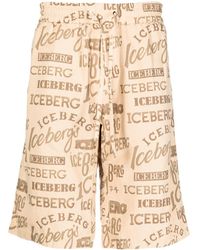 Iceberg - Logo-print Deck Shorts - Lyst