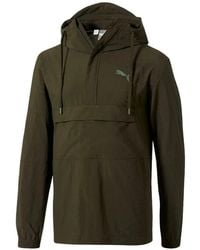 PUMA - Half-Zip Windbreaker Jacket - Lyst