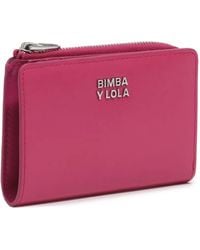Bimba Y Lola - Fuchsia Leather Compact Purse - Lyst