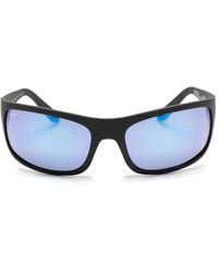 Maui Jim - Mirrored Rectangle-Frame Sunglasses - Lyst