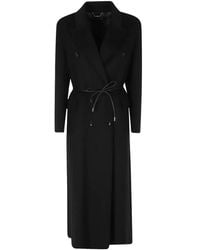 Seventy - Cappotto Doppiopetto Con Cintura - Lyst