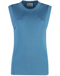 St. John - Geripptes Tanktop - Lyst
