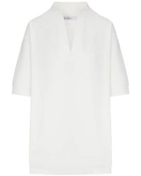 Max Mara - Long Viscose Crepe Sweater - Lyst