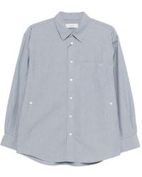 DUNST - Striped Pocket Shirt - Lyst
