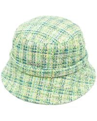 Karl Lagerfeld - K/Signature Bouclé Bucket Hat - Lyst