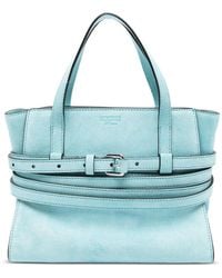 Moschino - Tie Me Leather Handbag - Lyst