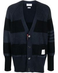 Thom Browne - Cardigan Con Dettaglio A 4 Righe - Lyst
