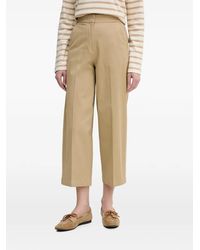 Benetton - Pressed-Crease Wide-Leg Trousers - Lyst