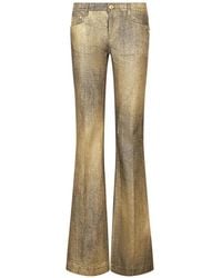 Roberto Cavalli - Faded-Effect Flared Jeans - Lyst
