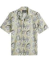 Marc O' Polo - Leaf-Print Short-Sleeve Shirt - Lyst