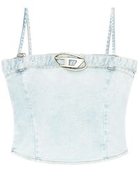 DIESEL - De-Lucy-S Denim Tank Top - Lyst