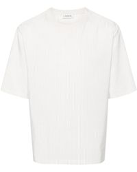 Lanvin - Striped Poplin T-shirt - Lyst
