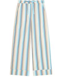 Ganni - Striped Trousers - Lyst