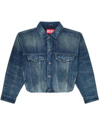 DIESEL - Elasticated Trucker Jacket - Lyst
