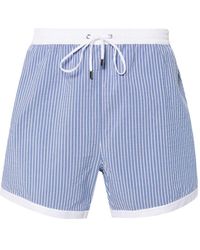 Corneliani - Striped Swim Shorts - Lyst