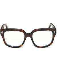 Tom Ford - Square-Frame Logo-Detail Glasses - Lyst