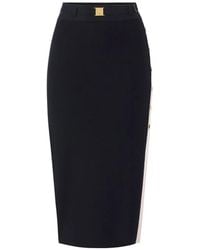 Elisabetta Franchi - Knitted Midi Skirt - Lyst