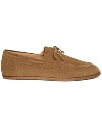 Lardini - Suede Boat Shoes - Lyst