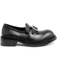 Ann Demeulemeester - Buckle-Fastening Leather Loafers - Lyst