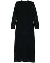 FARM Rio - Embroidered Sheer Sleeve Maxi Dress - Lyst