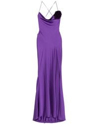 Parlor - Vestido largo con apliques florales - Lyst