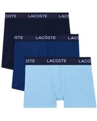 Lacoste - Set di 3 boxer con stampa - Lyst