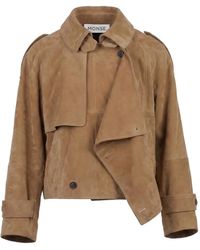 Monse - Cascade-Panel Suede Jacket - Lyst