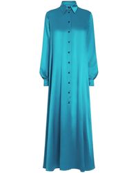 Dolce & Gabbana - Satined Shirt Dress - Lyst