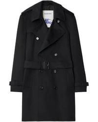 Burberry - Mid-Length Cashmere Hastings Trench Coat - Lyst