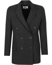 Maison Margiela - Double-Breasted Wool Jacket - Lyst