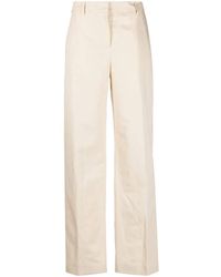 PT Torino - High-waisted Straight Trousers - Lyst
