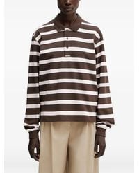 WRSTBHVR - Seth Horizontal-Stripe Long-Sleeve Polo Top - Lyst
