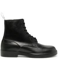 TAKAHIROMIYASHITA TheSoloist. - Lace-Up Ankle-Length Leather Boots - Lyst