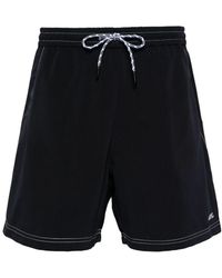 A.P.C. - Logo-embroidered Swim Shorts - Lyst