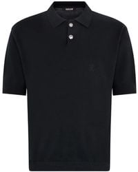 Roberto Cavalli - Logo-Embroidered Polo Shirt - Lyst