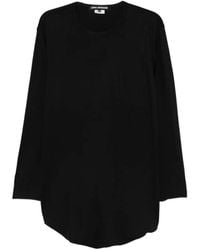 Junya Watanabe - Long-Sleeve Curved-Hem T-Shirt - Lyst
