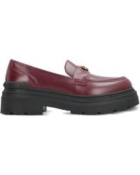 Pinko - Mia Leren Loafers Met Plateauzool - Lyst